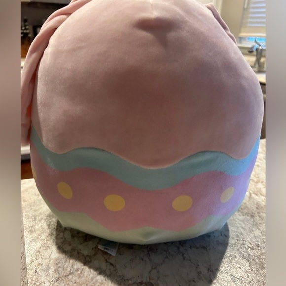 Squishmallows Bop the Bunny Easter Egg Cartoon eyes 12" Stuffed Plush - Picture 3 of 6
